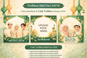 Tren Twibbon Idul Fitri 1447 H, Ini Cara Membuat dan Link Twibbon Lebaran 2026