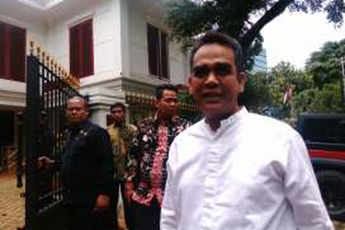 Sekjen Partai Gerindra, Ahmad Muzani di Kertanegara, Jakarta Selatan, Jumat (23/9/2016). 