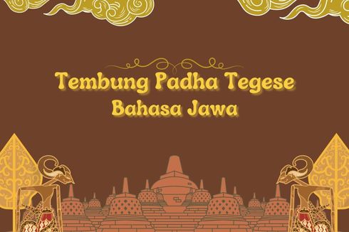 Tembung Padha Tegese Bahasa Jawa