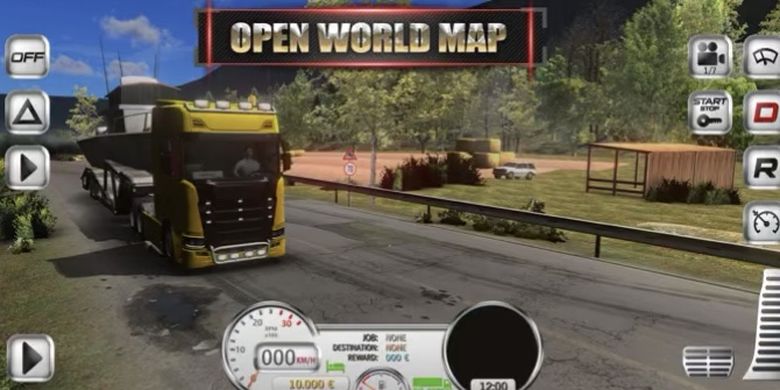 Game simulasi Euro Truck Evolution