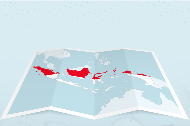 Ilustrasi peta Indonesia