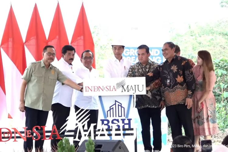 Jokowi "Groundbreaking" Proyek Hotel Bintang Tiga Dan Restoran Di IKN