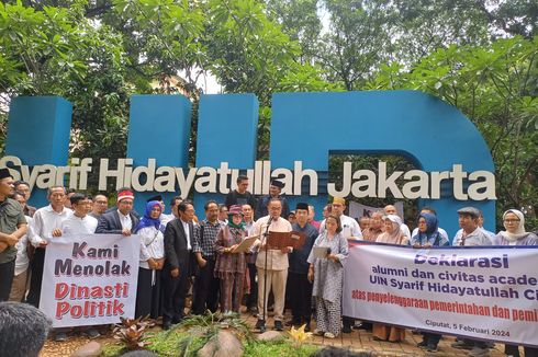 Tolak Politik Dinasti, Sivitas Akademika UIN Jakarta Desak Jokowi Netral