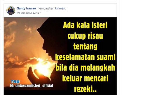 Firasat Istri Korban Pembunuhan di Sungai Cimpu, Sempat Tulis Status untuk Suami di Facebook