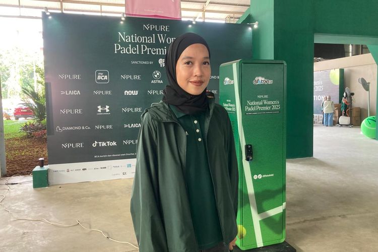 CMO NPURE Kanya Trihapsari, saat ditemui di NPURE National Women?s Padel Premier(NWPP) 2025 di Bandeja Padel Arena, Jakarta Utara, Jumat (5/12/2025).