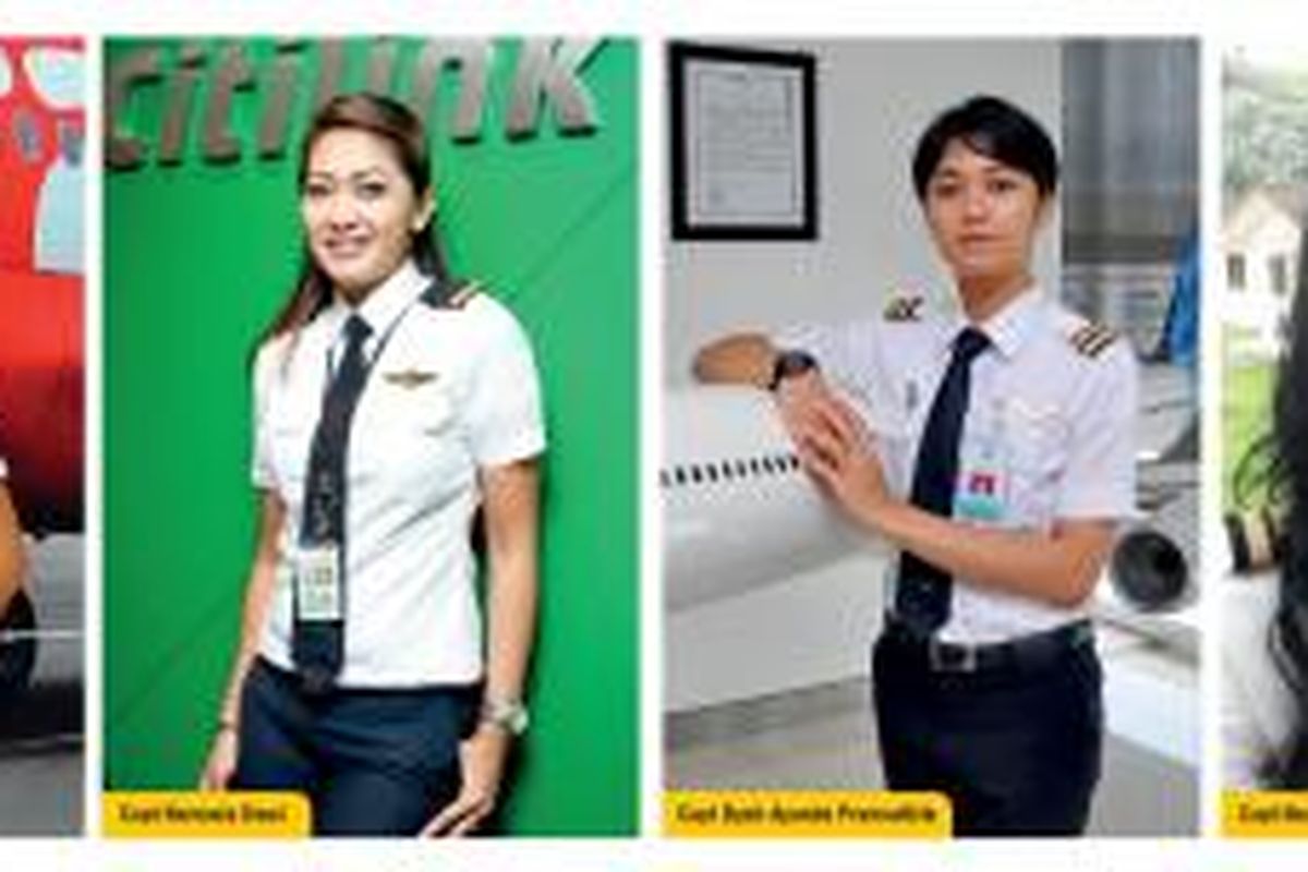 Semakin banyak jumlah pilot perempuan di maskapai penerbangan.