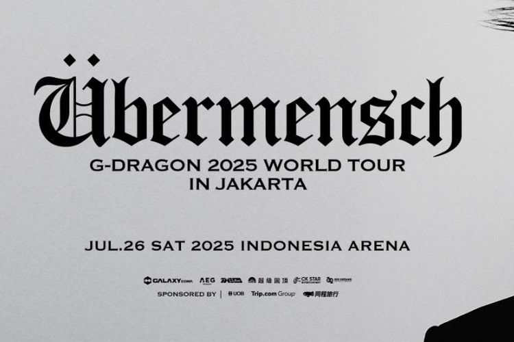 Ini Daftar Harga dan Benefit Tiket Konser G-Dragon Jakarta 2025