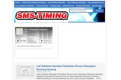 Terbongkarnya Bisnis Jual Beli Data Nasabah Bank via Situs Web