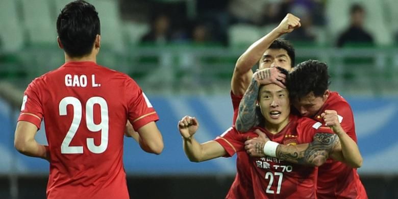 Guangzhou Evergrande melangkah ke semifinal Piala Dunia Antarklub setelah mengempaskan America, Minggu (13/12/2015). 