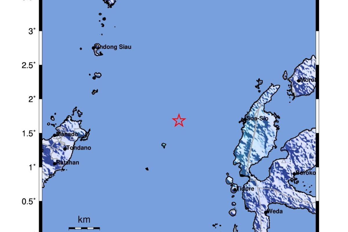 Gempa Bumi Magnitudo 5,3 Guncang Halmahera Barat, Terasa hingga Ternate dan Morotai