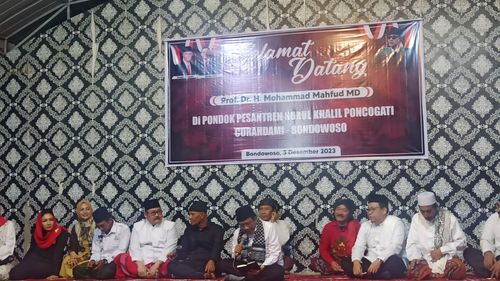Mahfud MD Temui Kiai Kampung di Bondowoso