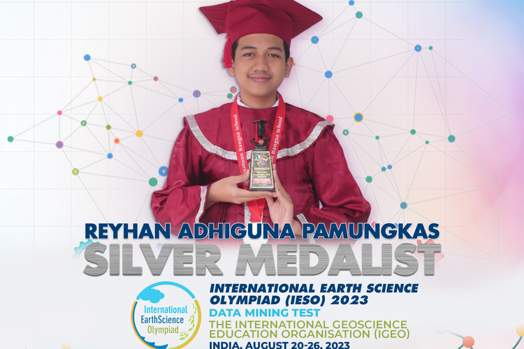Reyhan Adhiguna Pamungkas, siswa Kesatuan Bangsa Yogyakarta berhasil menorehkan prestasi ajang IESO di India pada 20-26 Agustus 2023 secara daring.