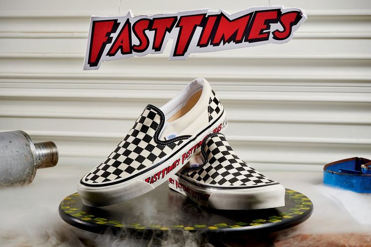 Untuk pertama kalinya sejak film Fast Times at Ridgemont High (1982) dirilis, Vans berencana menerbitkan ulang Fast Time slip-on, lengkap dengan branding khusus di bagian midsole.