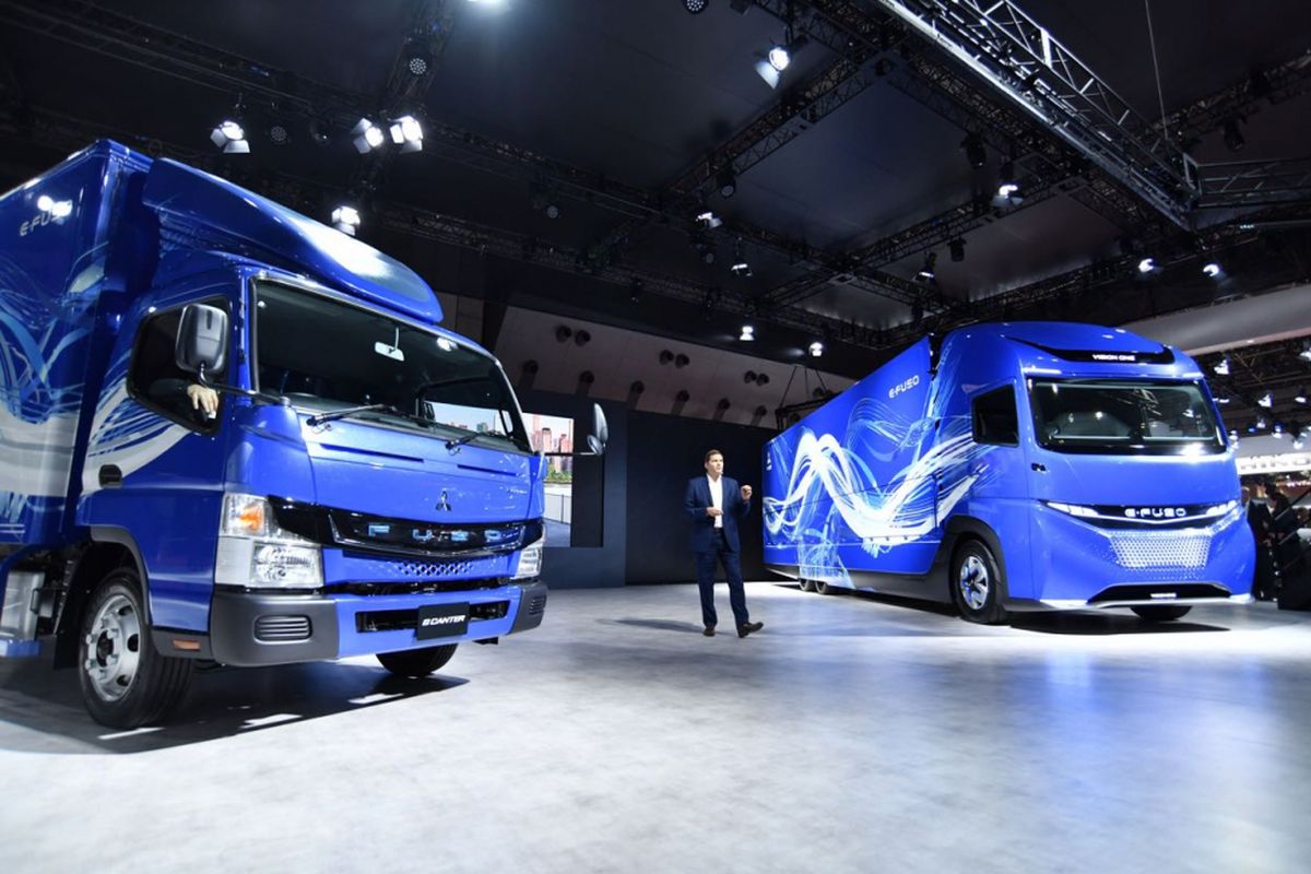 Mitsubishi Truck perkenalkan E-Fuso, merek yang berkonsentrasi pada produk truk dengan tenaga listrik