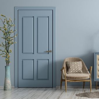 Ilustrasi pintu rumah minimalis