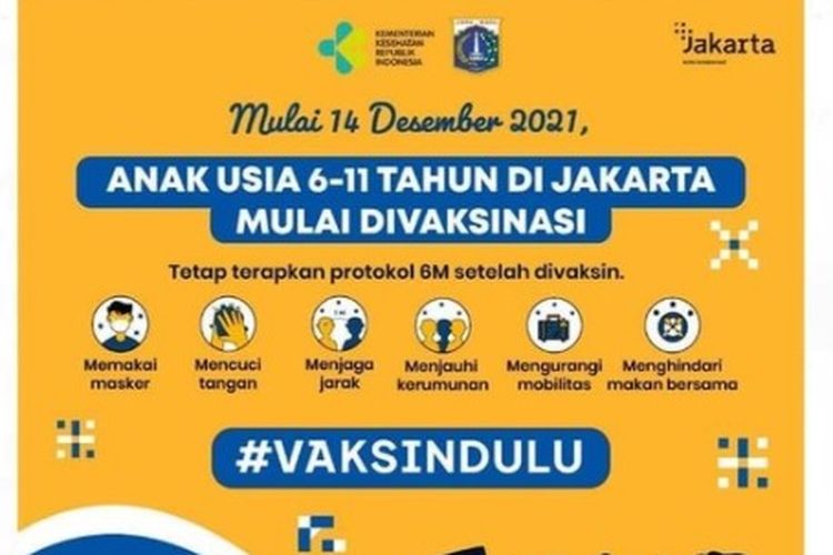 Vaksin Covid Anak 6-11 Tahun DKI Jakarta