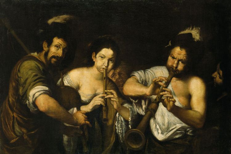 Lukisan konser karya Bernardo Strozzi antara tahun 1630 hingga 1631