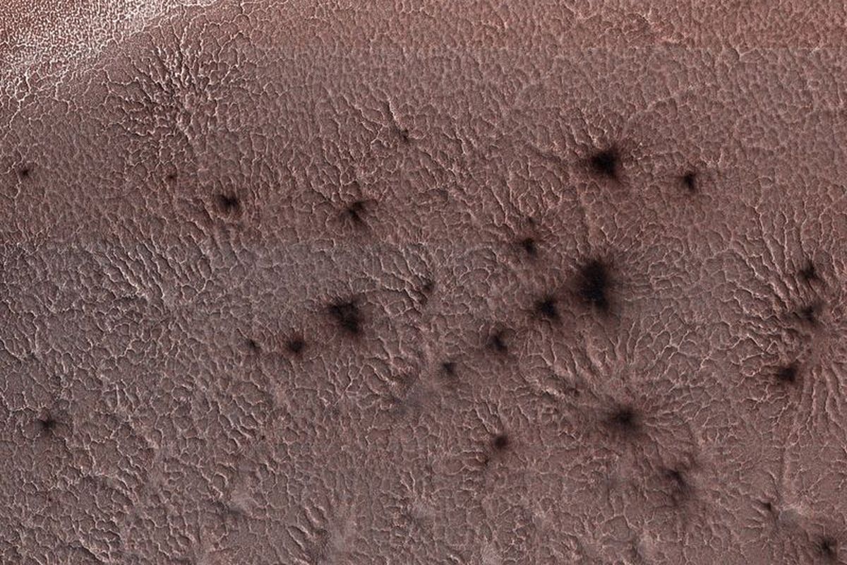 Laba-laba di permukaan planet Mars