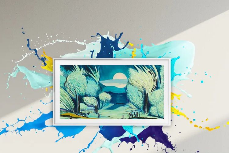 The Frame 4K Samsung Vision AI Smart TV (2025).