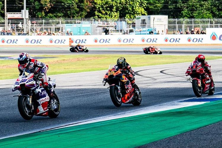 Jorge Martin saat berlaga pada MotoGP Thailand 2023