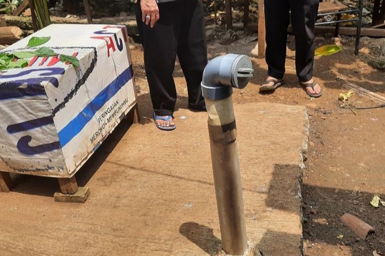 Septic tank yang sudah dibangun di Kelurahan Rambutan, Ciracas, Jakarta Timur, menggunakan dana swadaya.