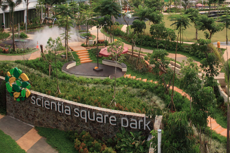 Scientia Square Park, salah satu tempat wisata Tangerang Selatan dan sekitarnya.