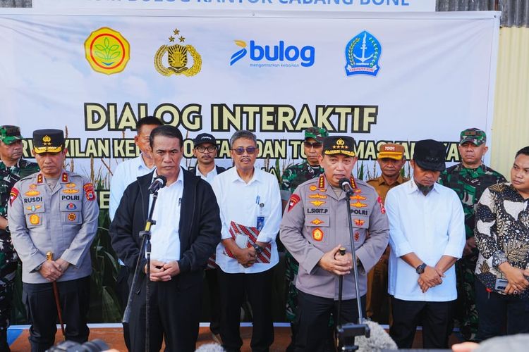 Menjelang Panen Raya, Kapolri dan Mentan Cek Kesiapan Gudang Bulog di Sulsel