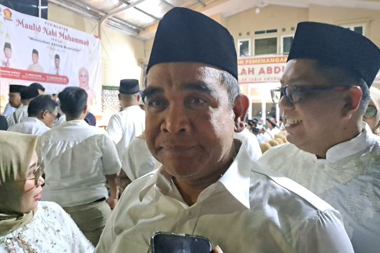 Sekjen Partai Gerindra Ahmad Muzani saat ditemui di kawasan Jakarta Barat, Rabu (27/9/2023) malam. 