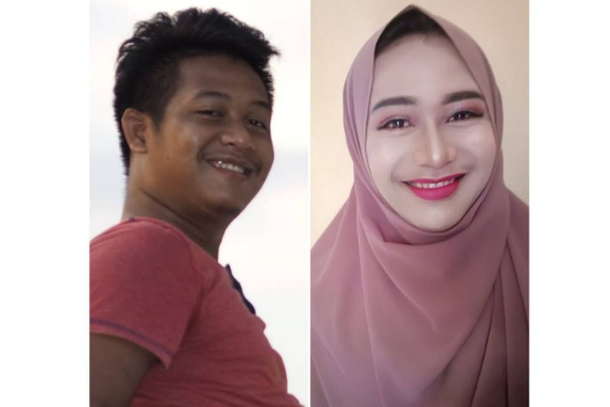 Unggahan seorang istri yang mendandani suami dan viral di media sosial.