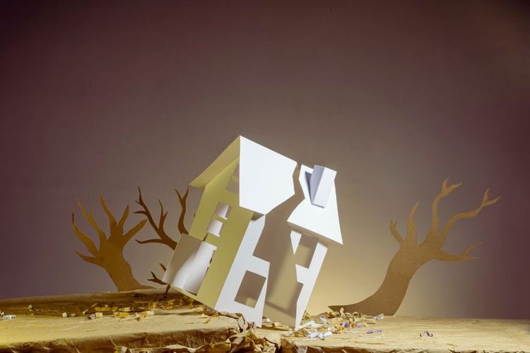 Ilustrasi gempa bumi.