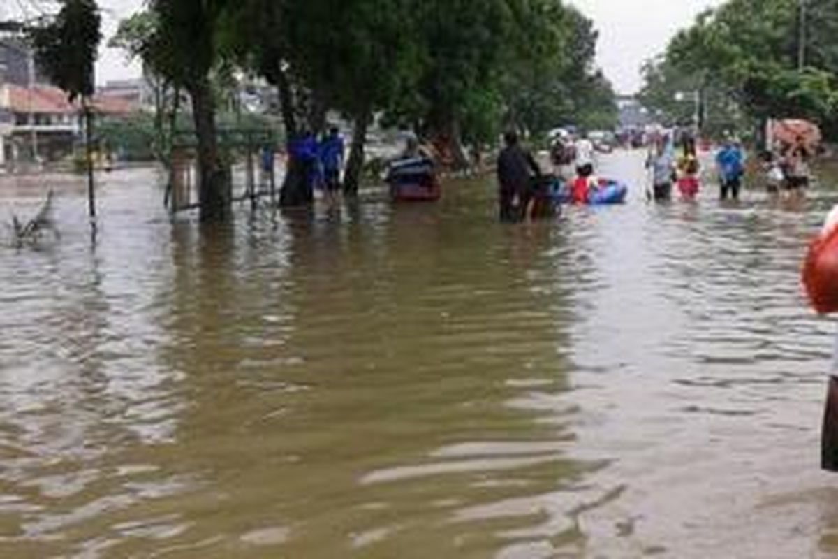 Banjir di Tubagus Angke.