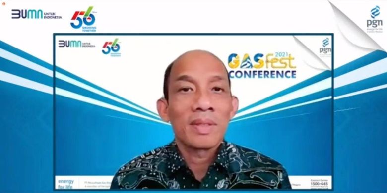 Komisaris Utama PGN Arcandra Tahar dalam Gasfest Conference 2021, Rabu (28/04/2021).