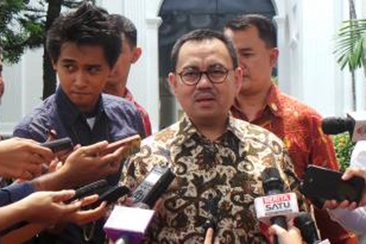 Menteri Energi dan Sumber Daya Mineral (ESDM) Sudirman Said, di Istana Kepresidenan, Jakarta, Jumat (20/11/2015).