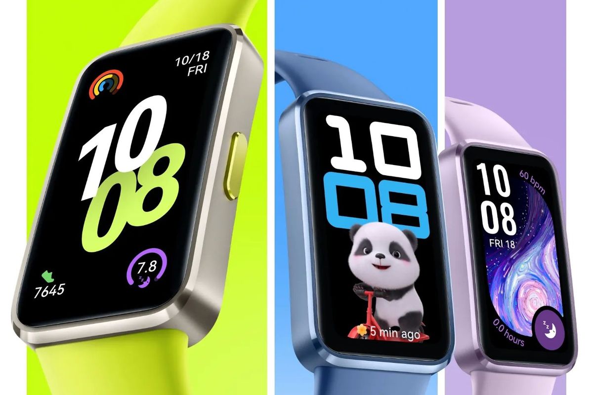 Ilustrasi desain Huawei Band 10.