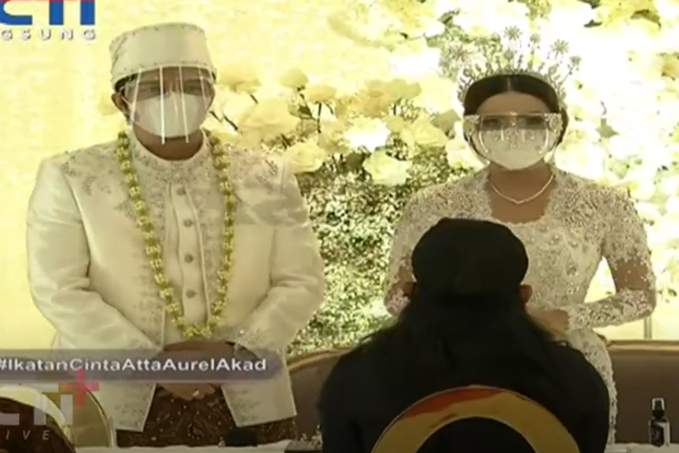 Atta Halilintar dan Aurel Hermansyah resmi menjadi suami istri