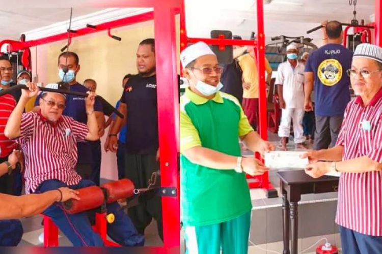 Masjid dengan tempat fitness di Kelantan, Malaysia.