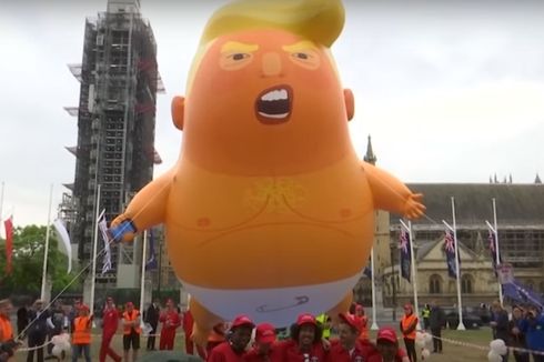 Bayi Trump yang Jadi Simbol Protes Dimuseumkan di London 