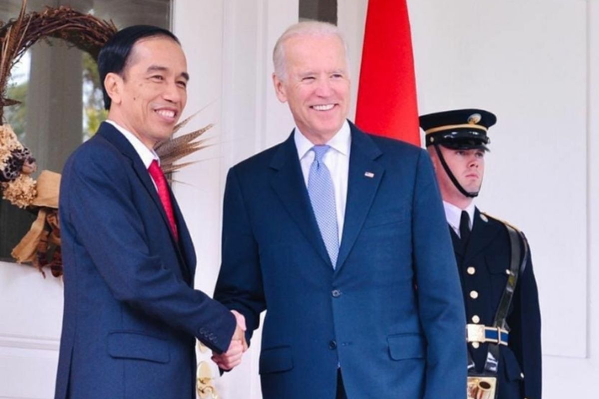 Unggahan Presiden Joko Widodo di Instagram @jokowi sampaikan ucapan selamat kepada Presiden AS ke-49 Joe Biden. 