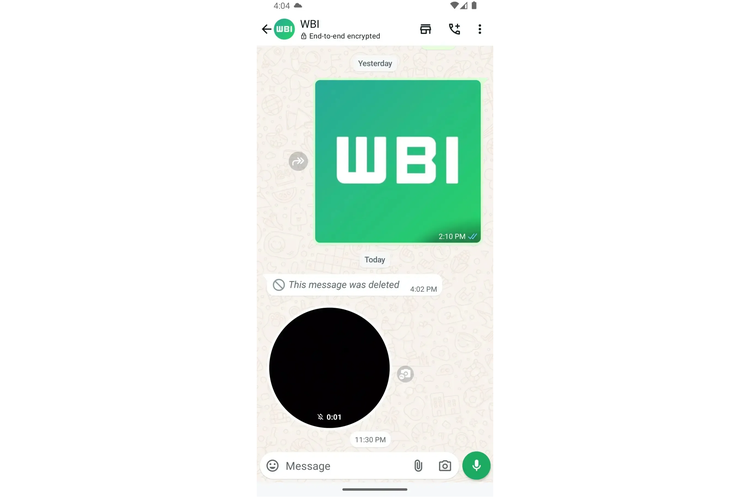 WhatsApp tengah menguji coba fitur yang memungkinkan pengguna membalas pesan video instan dengan sebuah video. Dengan begitu, pertukaran pesan menjadi lebih efisien.