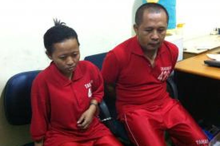 Pasangan Siti dan Purwanto, komplotan pencuri Rp 1 miliar berkedok pembantu rumah tangga (PRT).