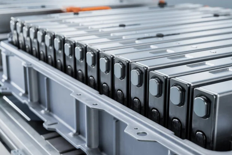 Ilustrasi baterai kendaraan listrik. 