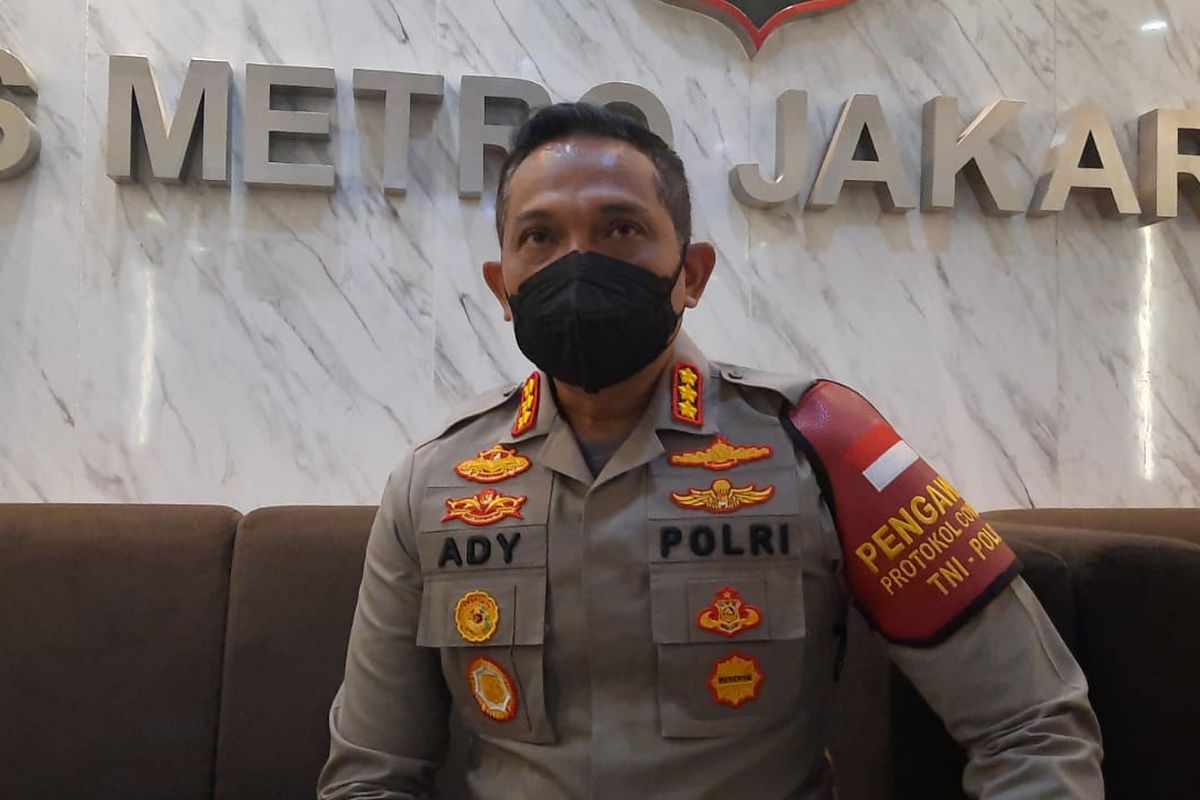 Kapolres Jakarta Barat Kombes Ady Wibowo di Mapolres Jakarta Barat, Rabu (18/8/2021)