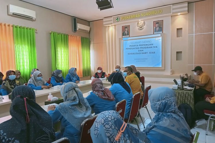 Puskesmas Ngadirojo Kabupaten Pacitan Jawa Timur, menggelar sosialisasi pencegahan penyakit kanker, Kamis (04/08/2022).