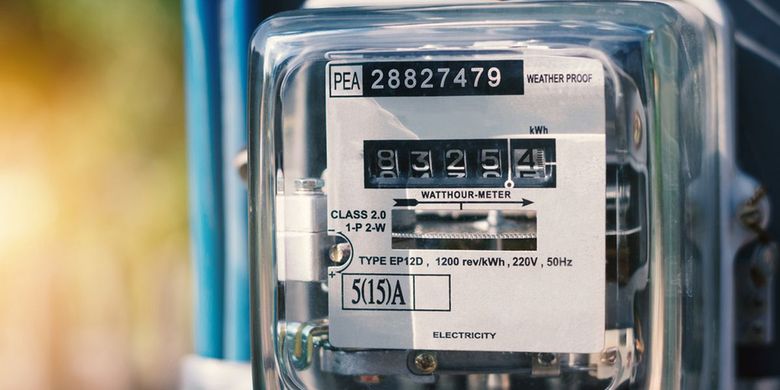 Ilustrasi meteran listrik, tarif listrik. Tarif listrik per kWh. Tarif listrik Mei 2026. Harga token listrik. Harga token listrik Mei 2026.