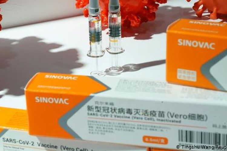 Boxes of Sinovac's Covavax vaccine