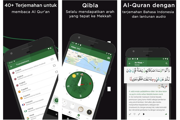 Ilustrasi aplikasi Muslim Pro