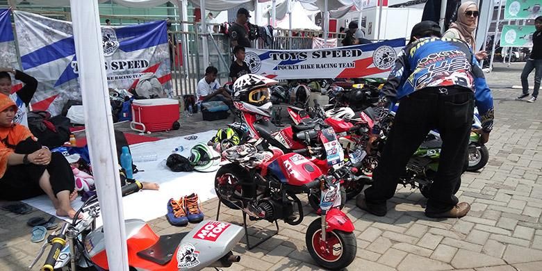 Ajang perlombaan pocket bike Mini Gp IIMS 2015