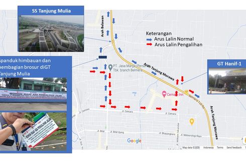 Ada Konstruksi Ramp 4, Lalin GT Tanjung Mulia Dialihkan ke GT Hanif-1