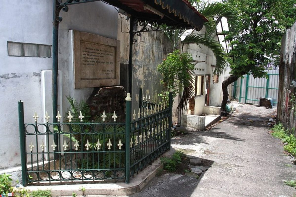 Prasasti Geger Sepoy yang didirikan di Kampung Ketelan Wijilan, Jokteng Lor Wetan Yogyakarta.