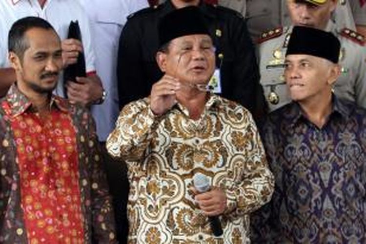 Calon Presiden dan Wakil Presiden Prabowo Subianto-Hatta Rajasa 